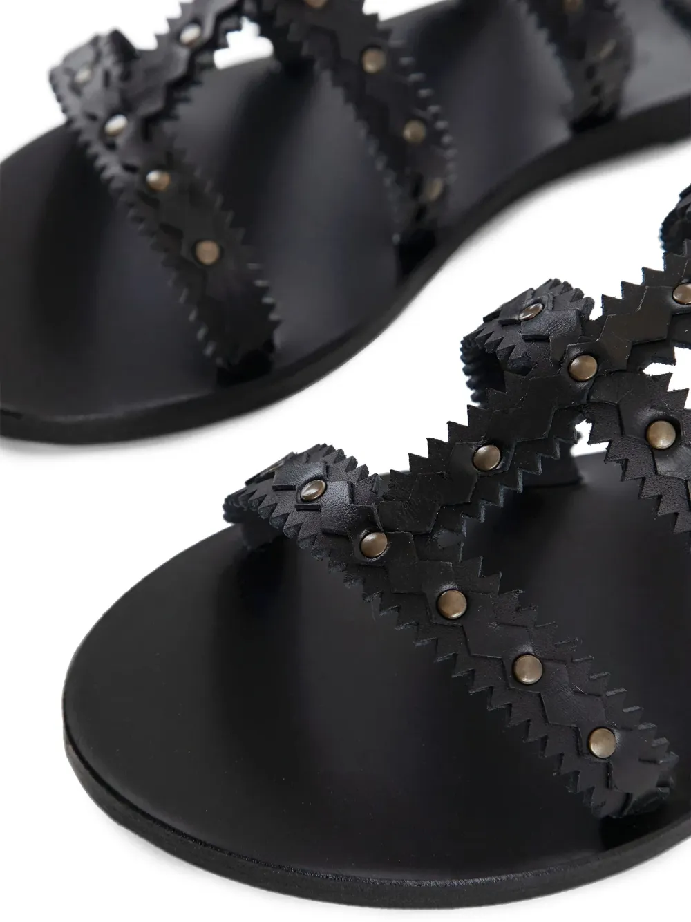 Ancient Greek Sandals Maska sandalen met studs Zwart