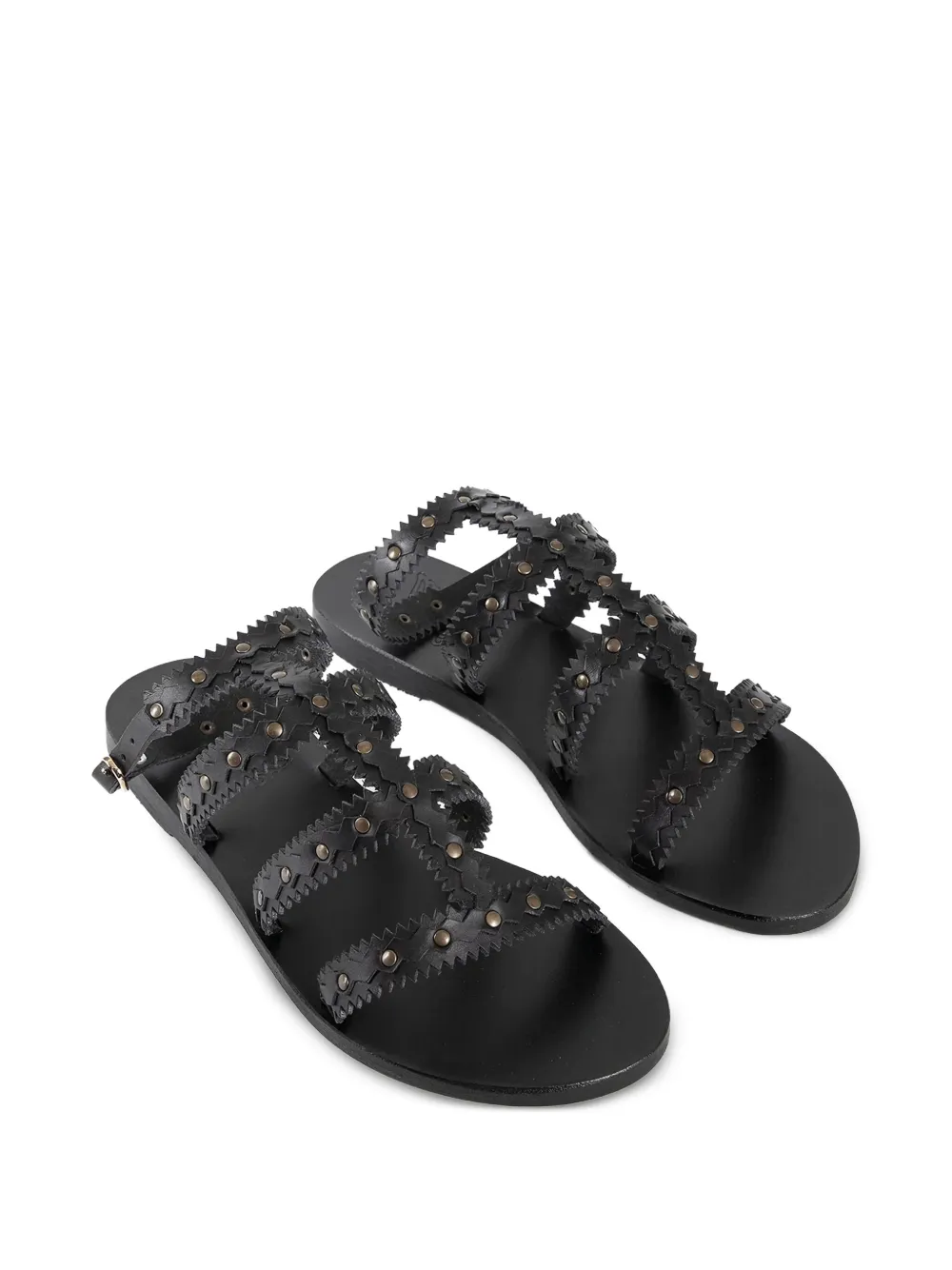 Ancient Greek Sandals Maska sandalen met studs Zwart