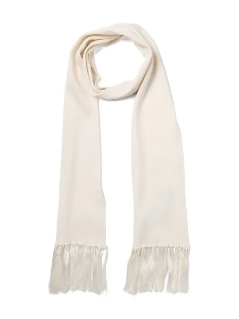 TOM FORD ribbed fringe scarf