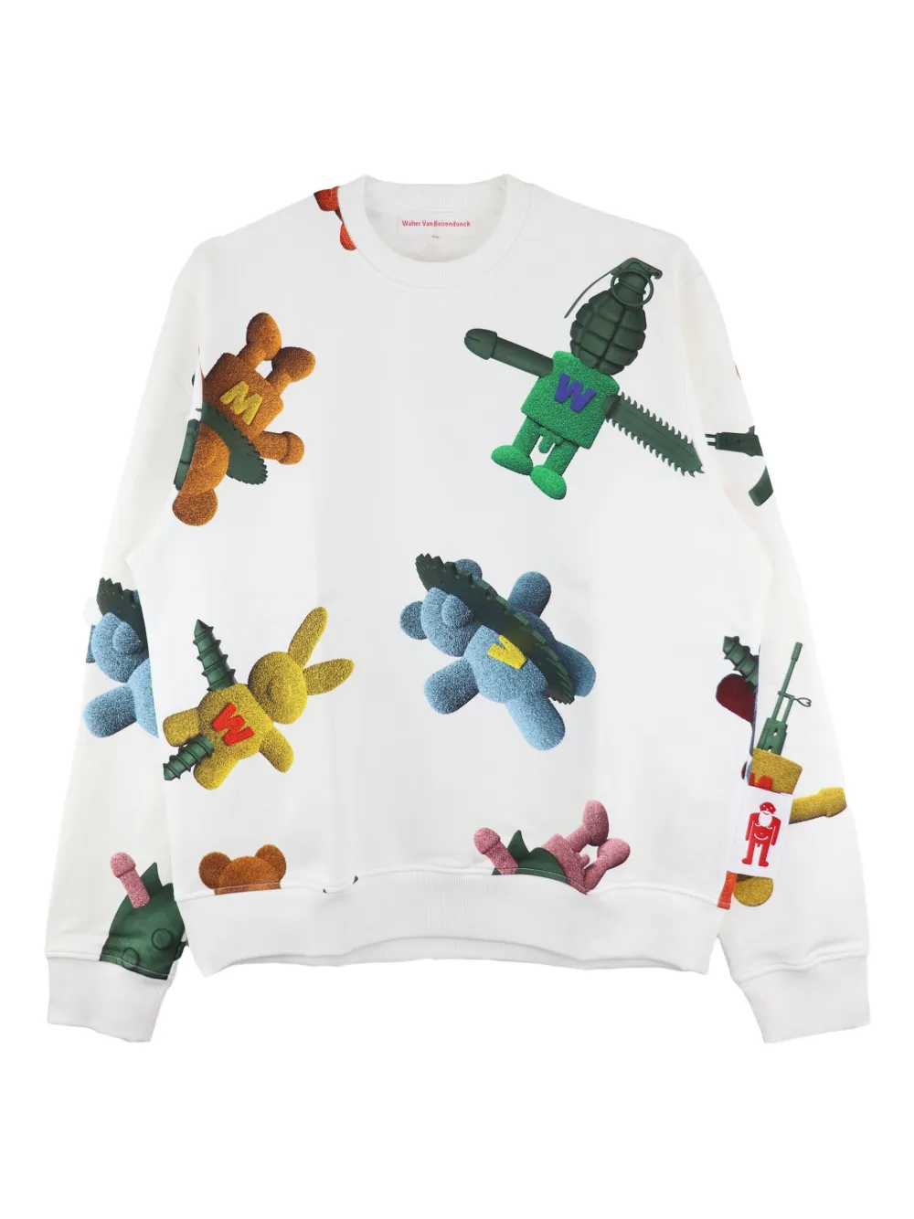 Walter Van Beirendonck sudadera estampada | blanco | Image 1