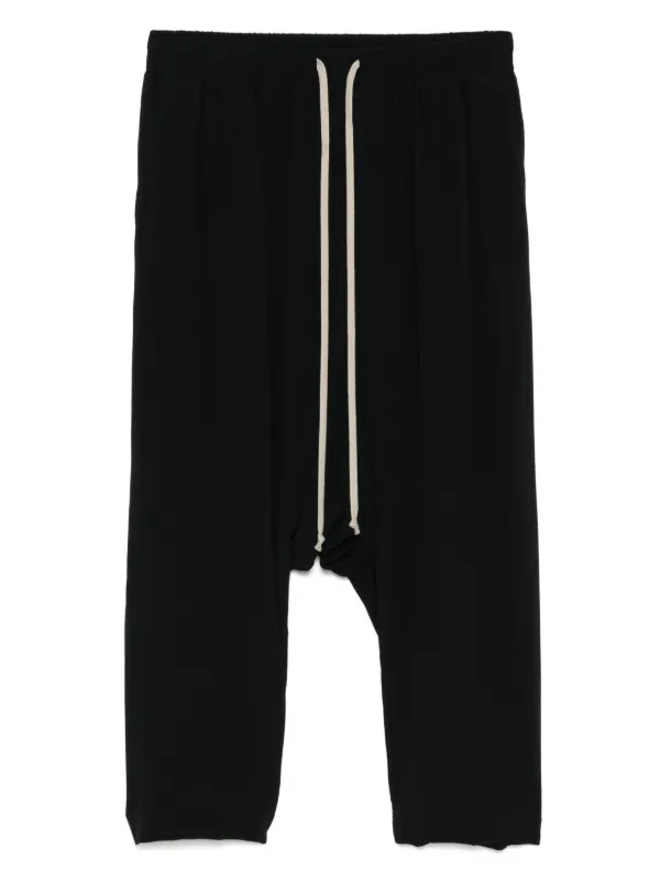 RICKOWENS ドローストリングクロップドパンツ Rick Owens ドローストリング クロップドパンツ | ブラック