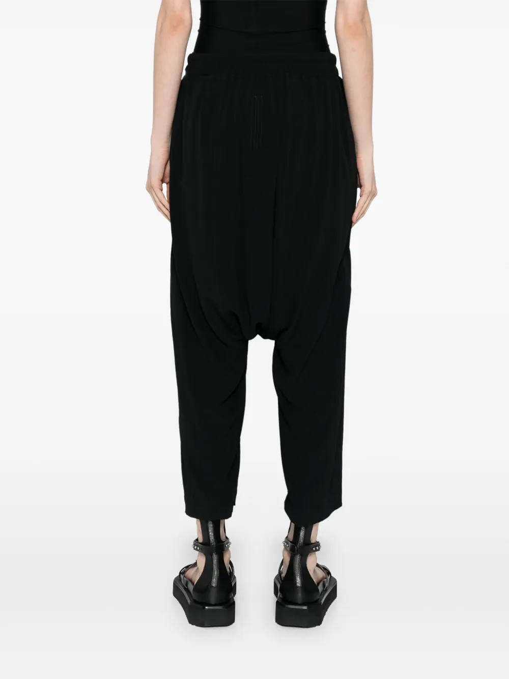 RICK OWENS DRAWSTRING CROPPED TROUSERS