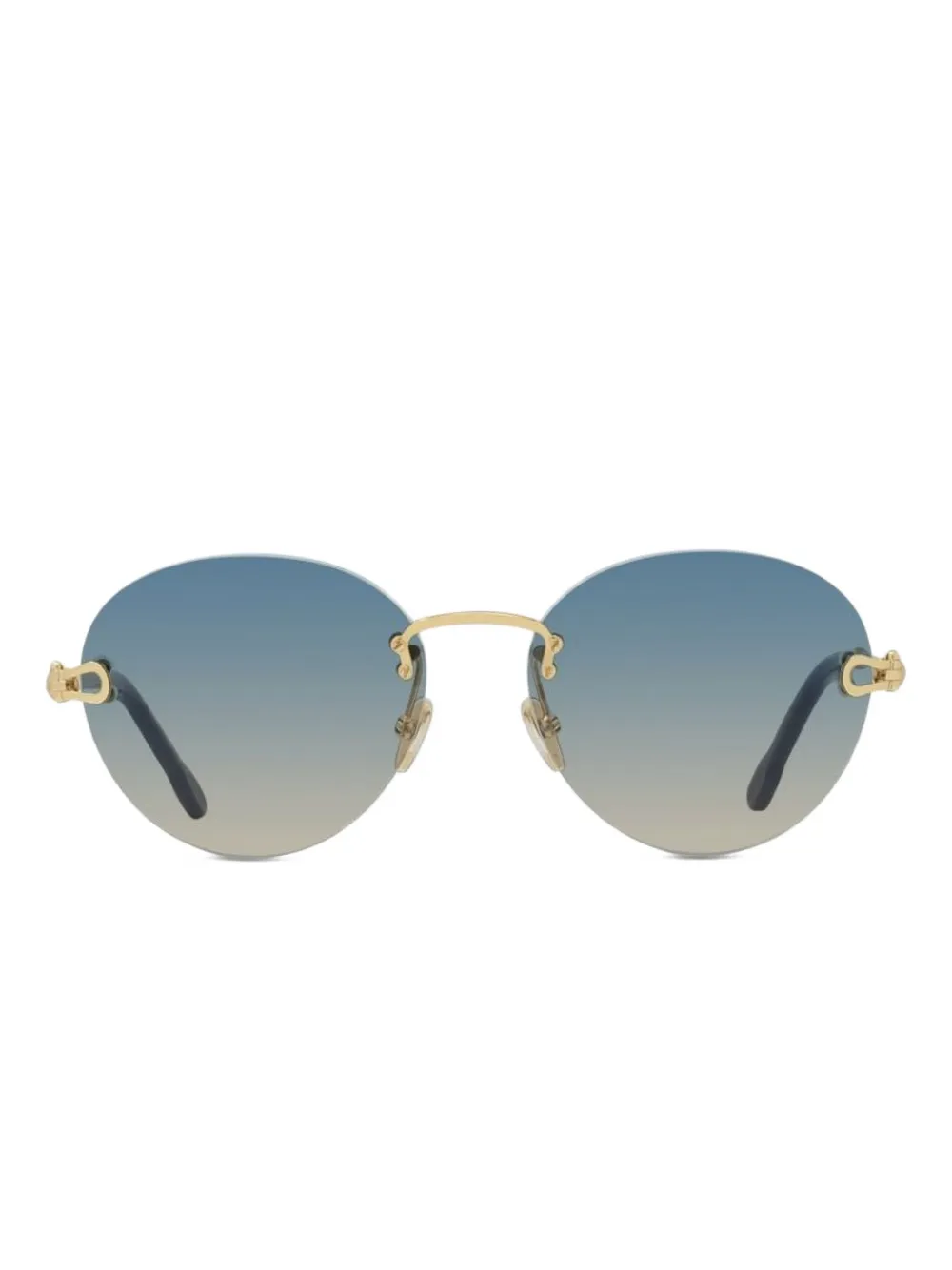 Fred round-frame sunglasses Goud