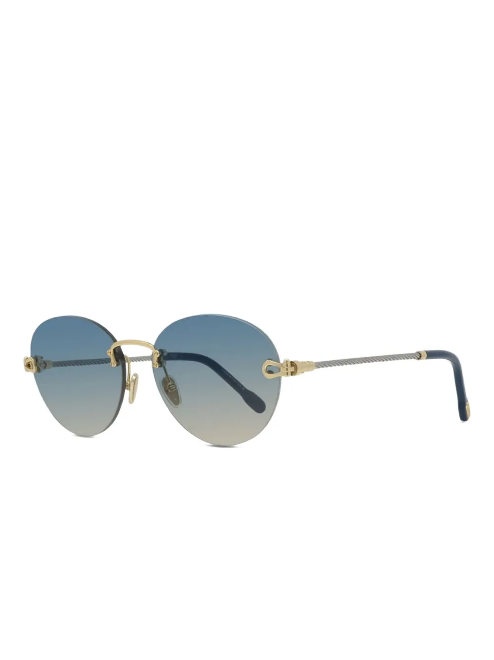Fred round-frame sunglasses - Goud
