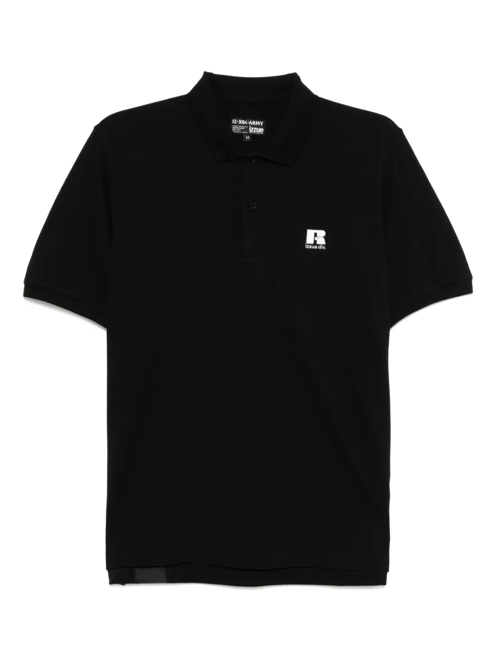 izzue playera tipo polo Athletic en colaboración con Russell | negro | Image 1