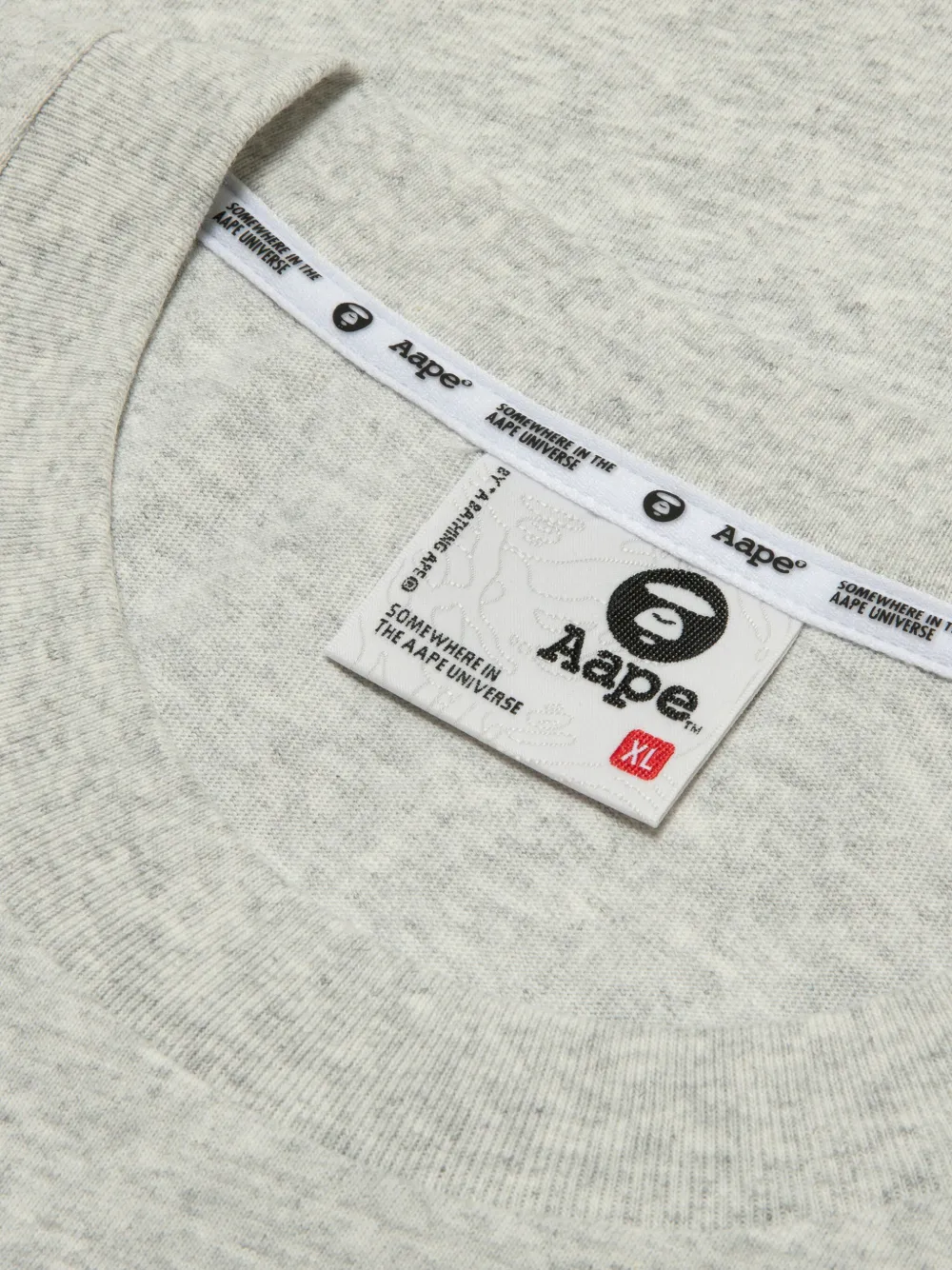 AAPE BY *A BATHING APE T-shirt met grafische print Grijs