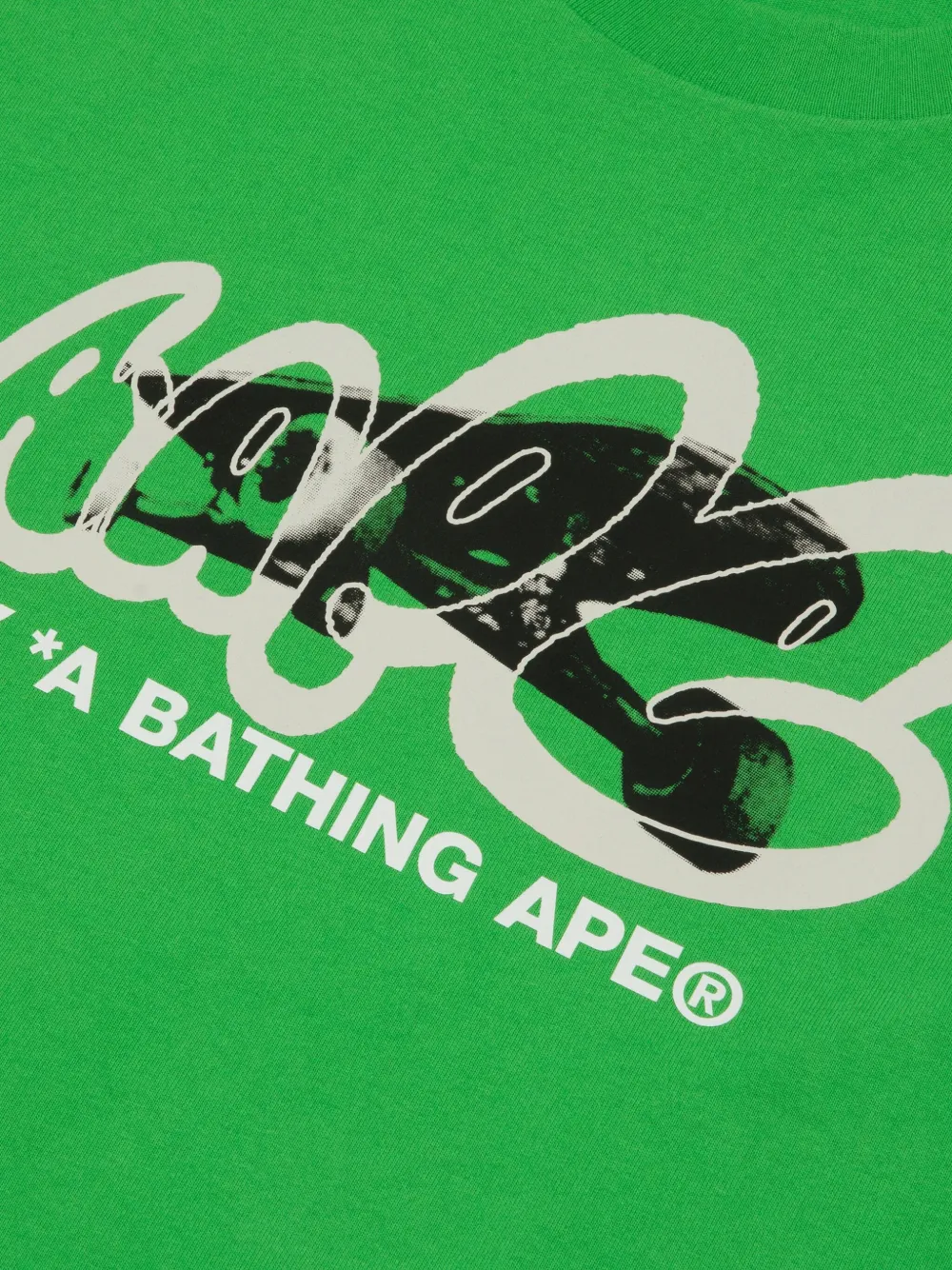 AAPE BY *A BATHING APE T-shirt met grafische print Groen