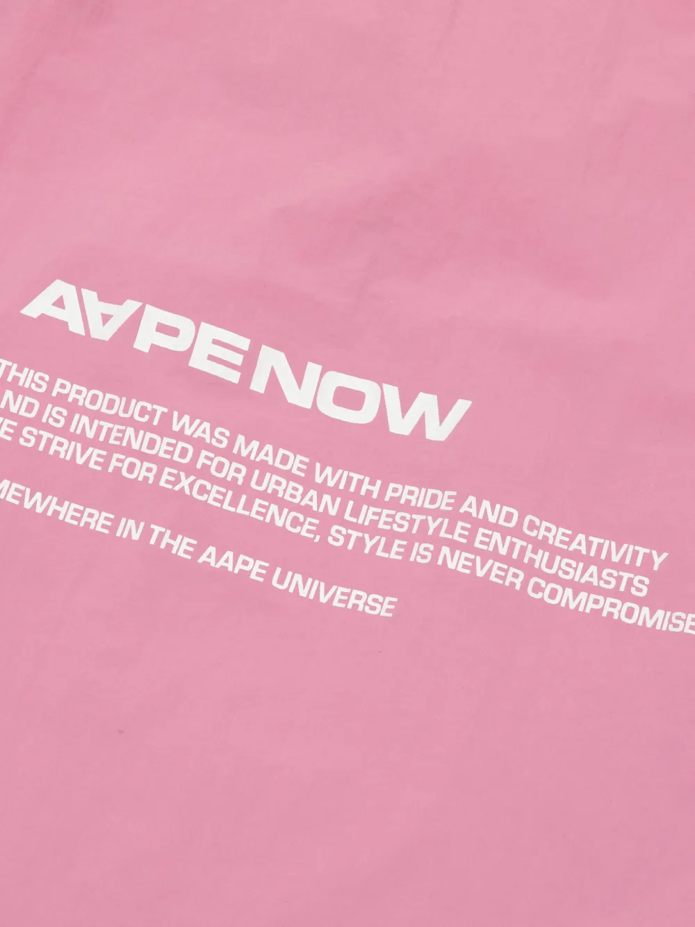 AAPE BY *A BATHING APE Jack met capuchon Roze