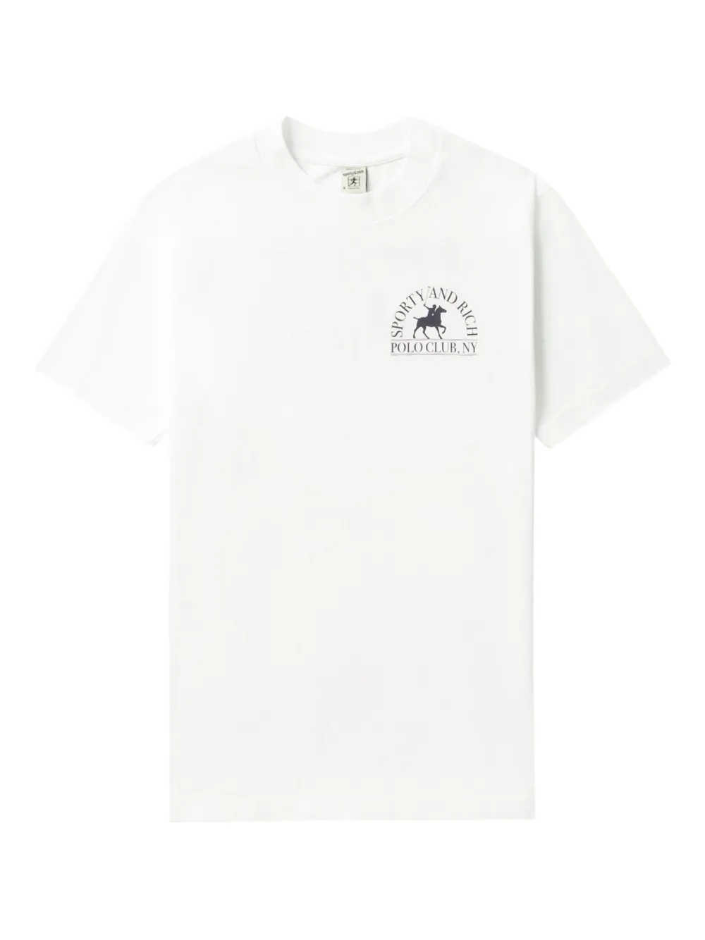 Shop Sporty And Rich Logo-print T-shirt