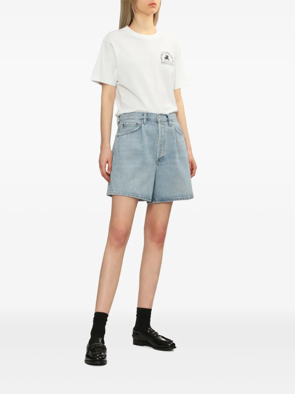 Shop Sporty And Rich Logo-print T-shirt