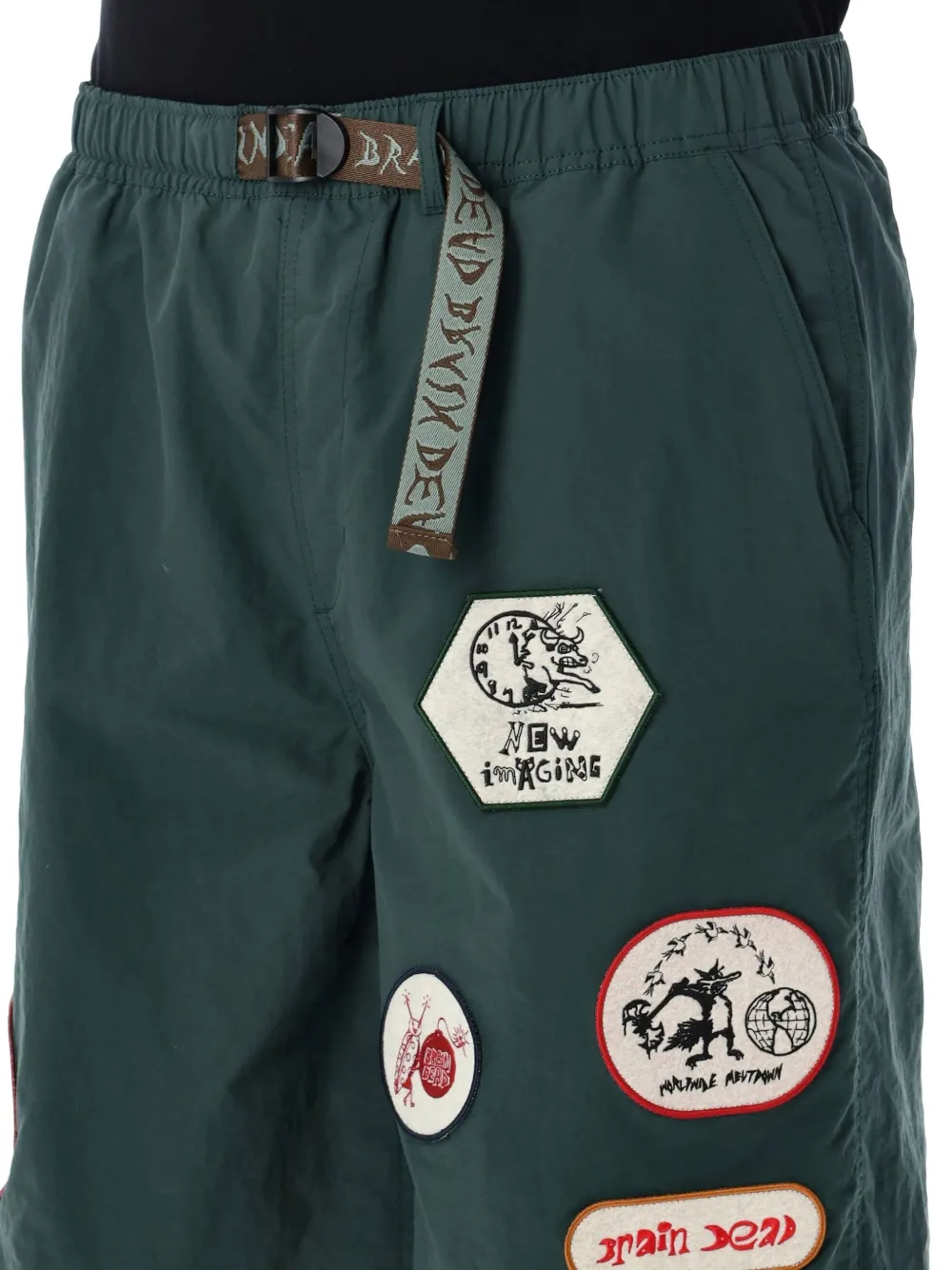 Brain Dead Climber shorts Groen