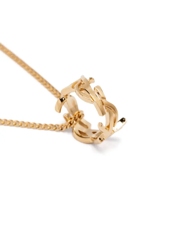 ネックレス・ペンダント Saint Laurent 'Cassandre' necklace Cassandre necklace in gold - Saint Laurent | Mytheresa