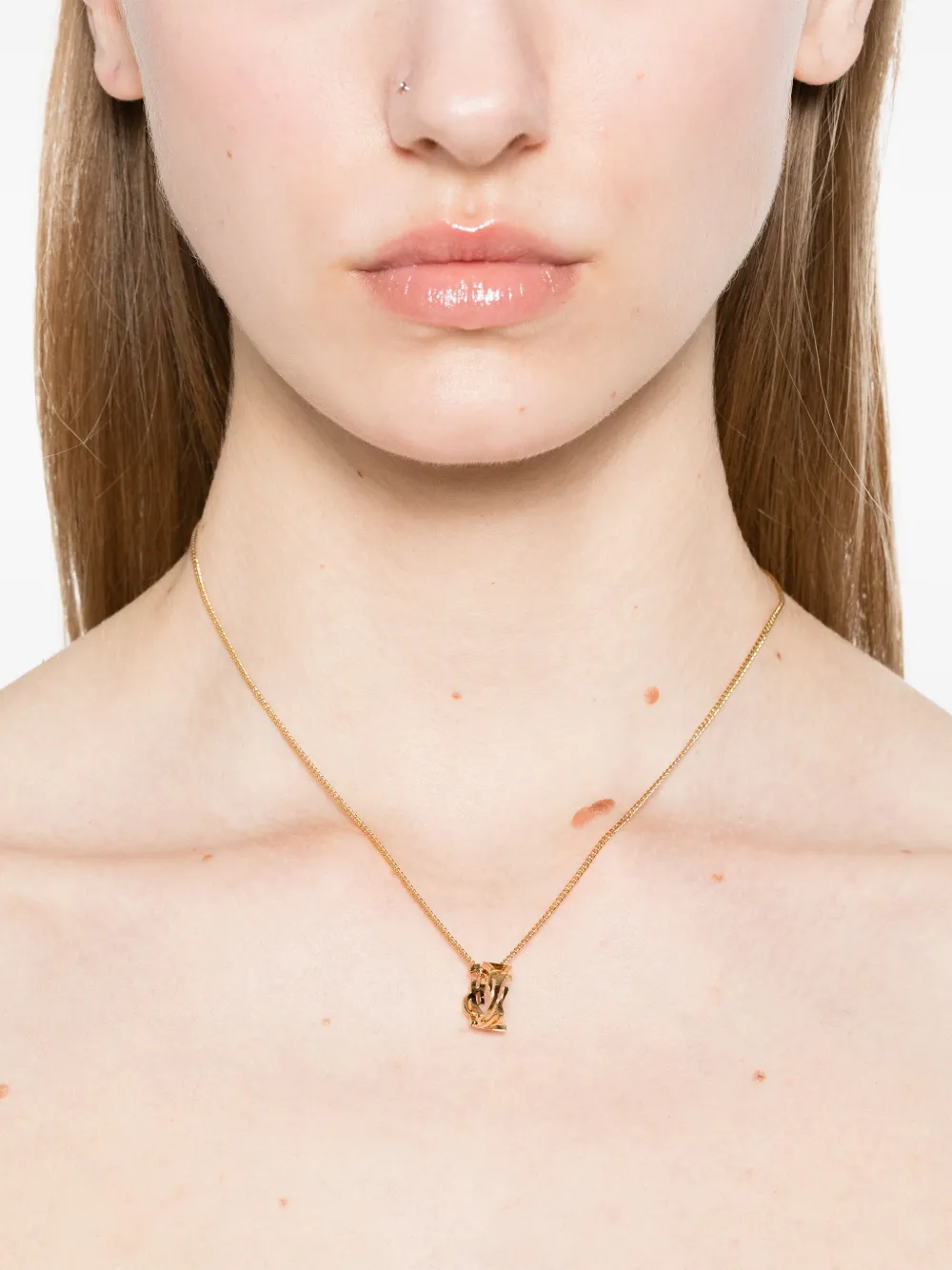 Saint Laurent Cassandre halsketting - Goud