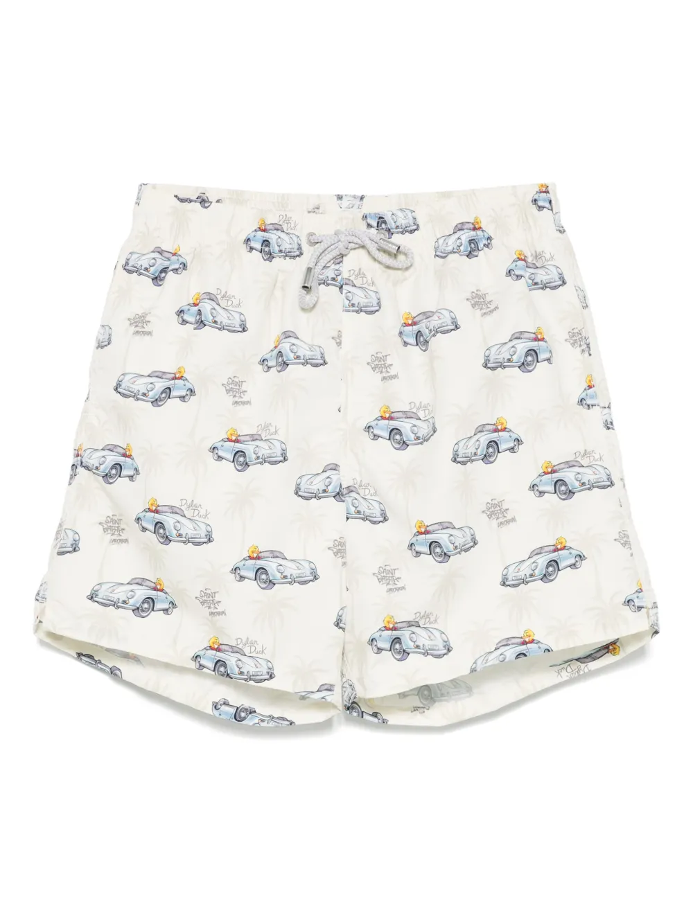 MC2 Saint Barth shorts de playa "Ready To Smile" Gustavia en colaboración con Crypto Puppets | neutro | Image 1