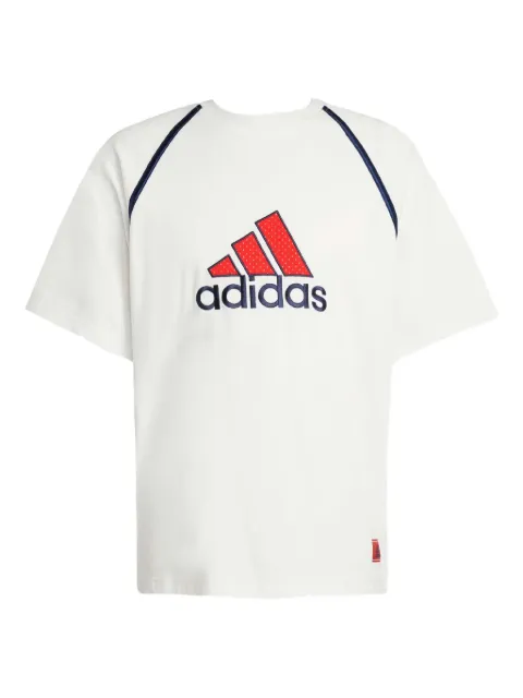 adidas logo-print cotton T-shirt