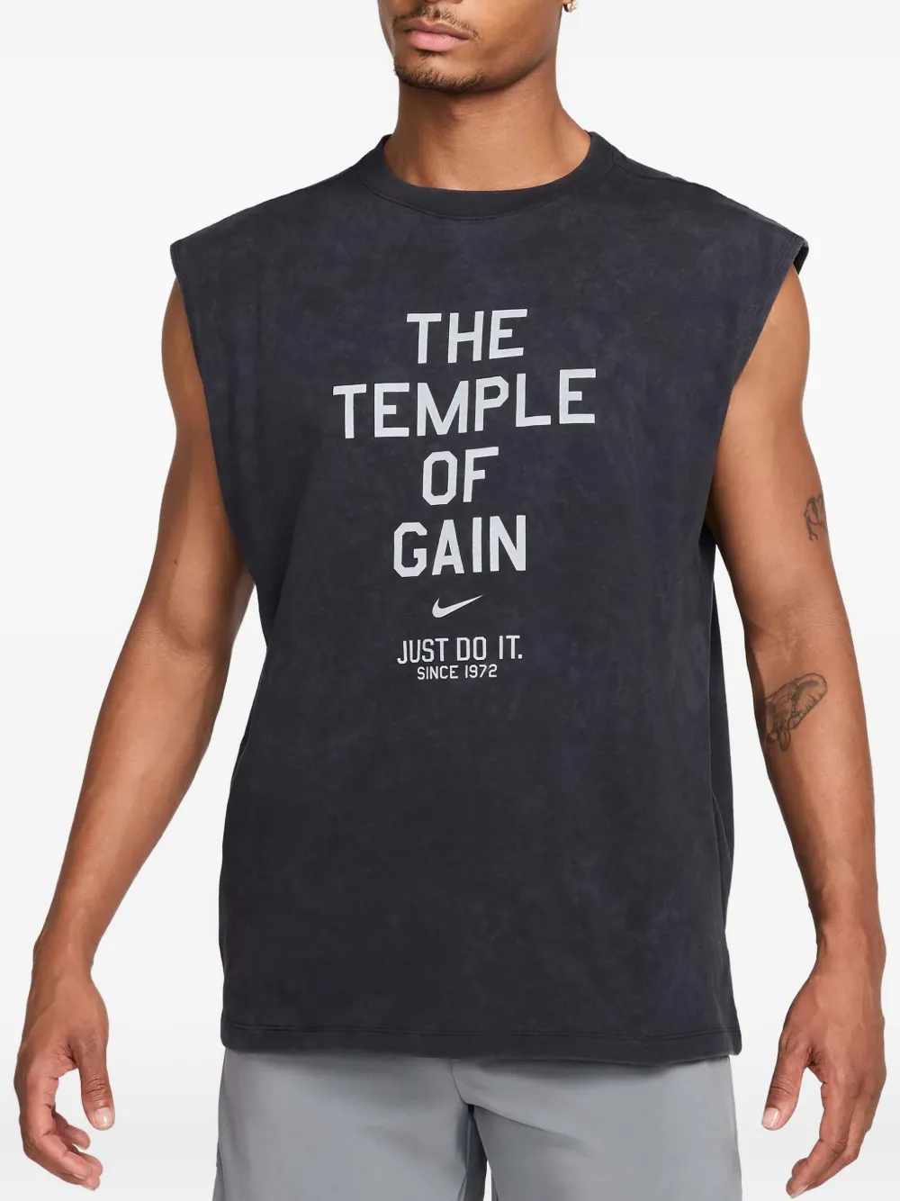 Nike cotton tank top - Zwart