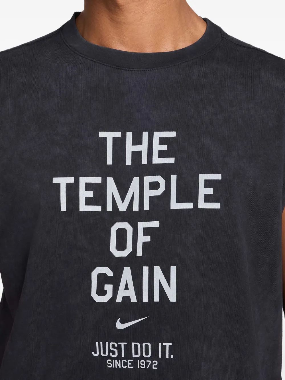 Nike Katoenen tanktop Zwart