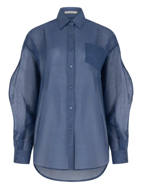 PARAMIDONNA Camicia oversize semi trasparente