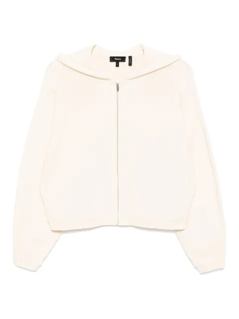 Theory hooded zip-up jacket