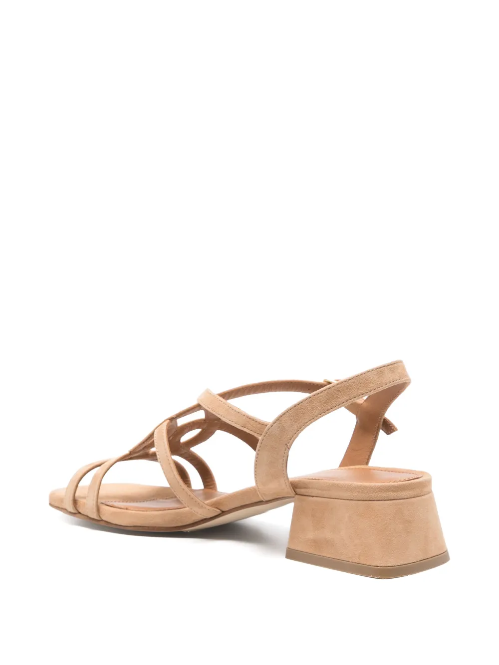 Julie Dee Leren sandalen Beige