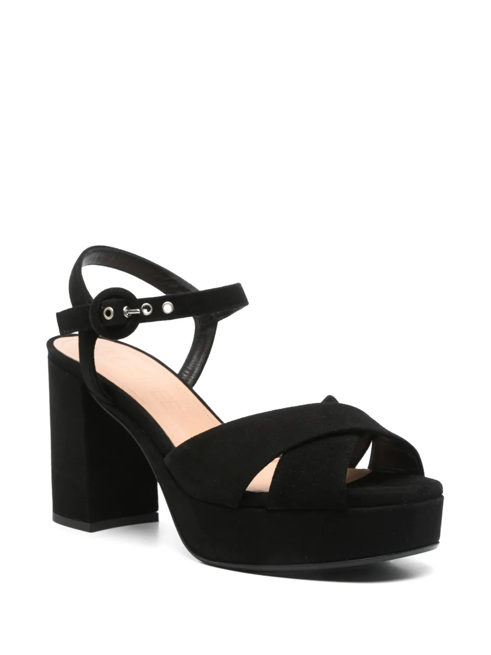 Julie Dee 90mm suede sandals - Zwart