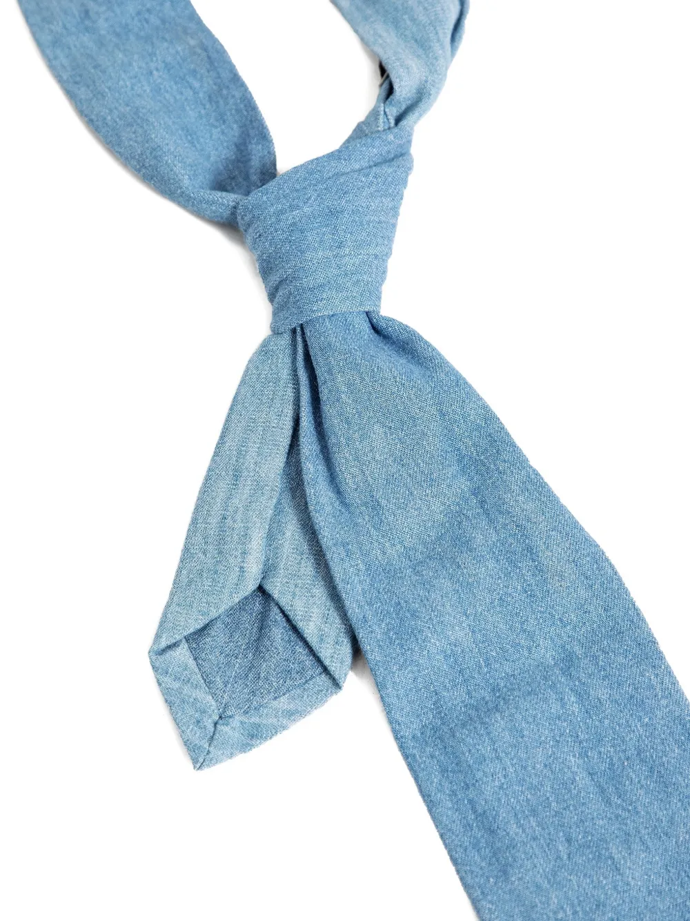 E.L.V DENIM Denim stropdas met patchwork - Blauw