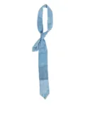 E.L.V DENIM patchwork denim tie - Blue