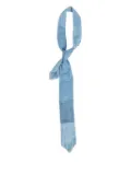 E.L.V DENIM patchwork denim tie - Blue