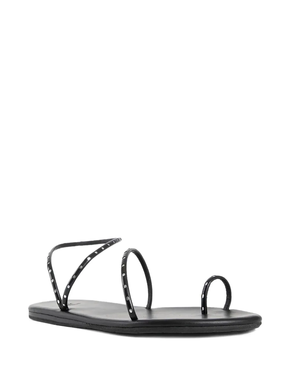 Ancient Greek Sandals Astro verfraaide sandalen Zwart