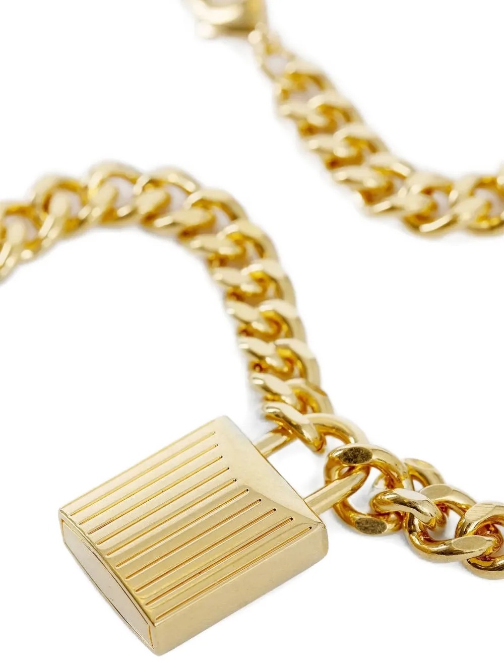 Tom Ford Padlock Chain Necklace In Gold