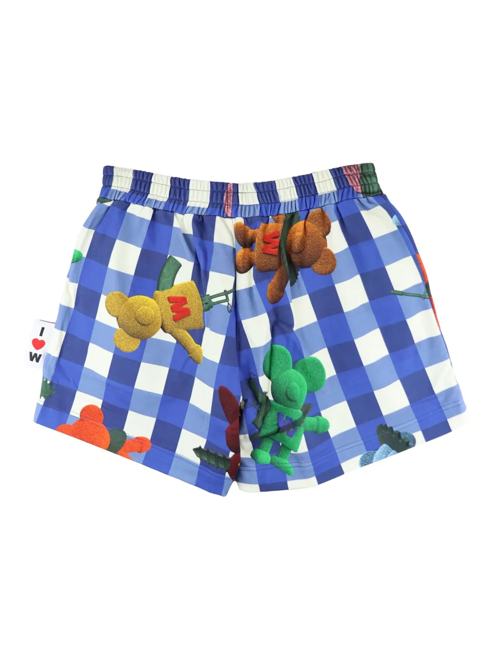 Walter Van Beirendonck Toyterror cotton shorts - Blauw