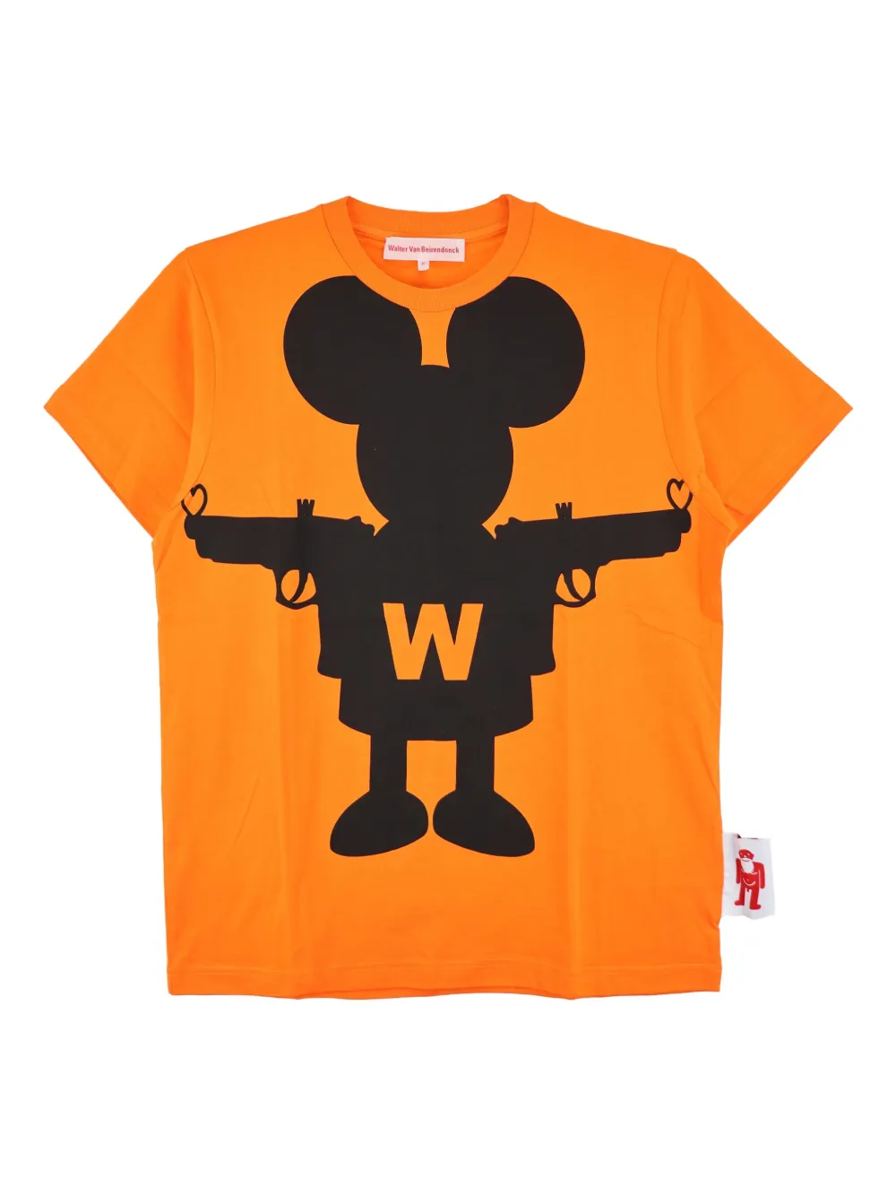 Walter Van Beirendonck Shadow Mouse T-shirt - オレンジ Walter Van Beirendonck Shadow Mouse T-shirt - オレンジ