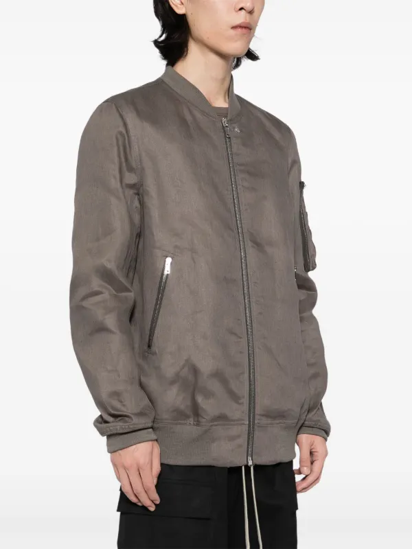Rick Owens Classic Flight Jacket | Grey | FARFETCH RO
