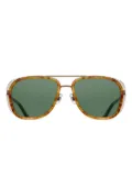 Matsuda M3023 square-frame sunglasses - Antique gold matte demi