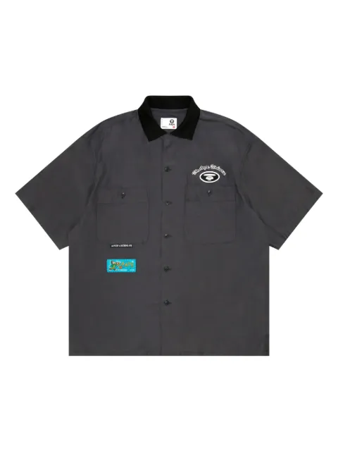 AAPE BY *A BATHING APE® Hemd mit Logo-Print