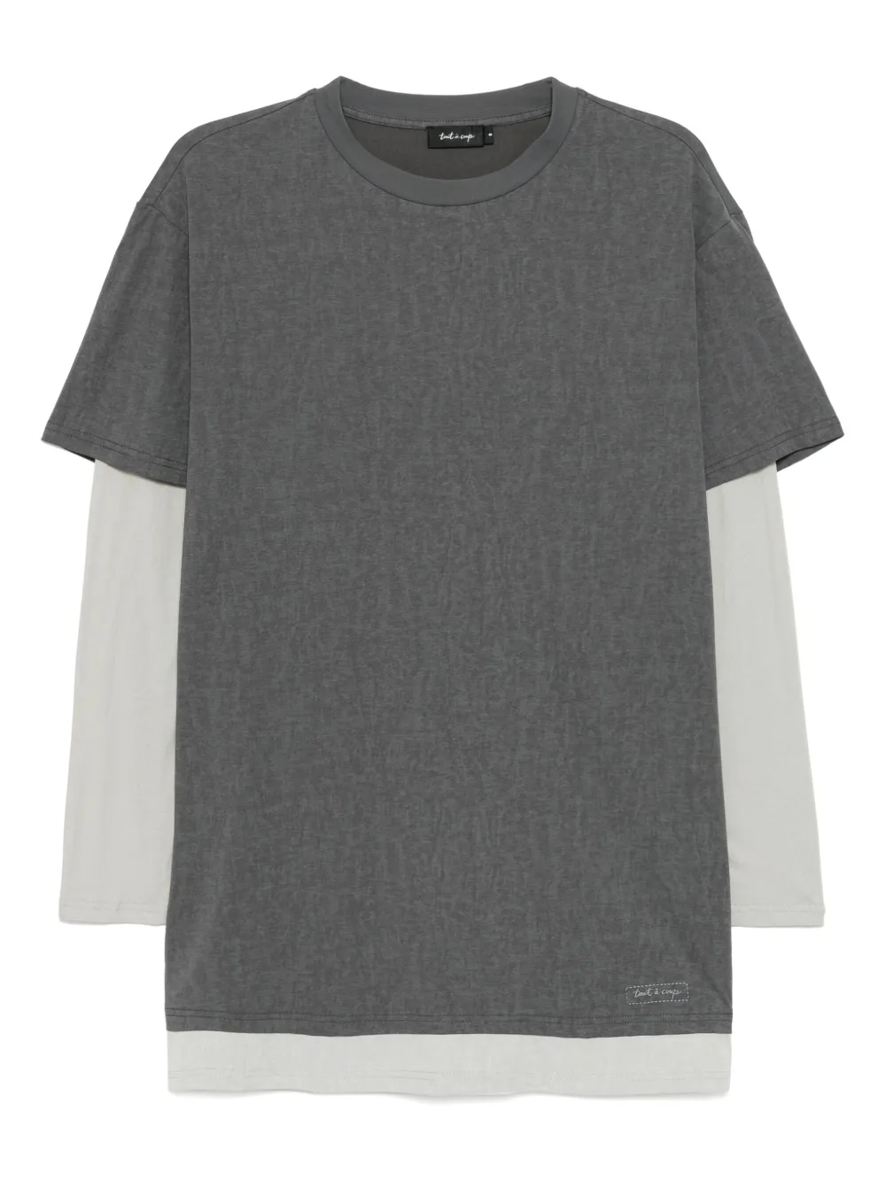 Tout a coup Gelaagd T-shirt Grijs