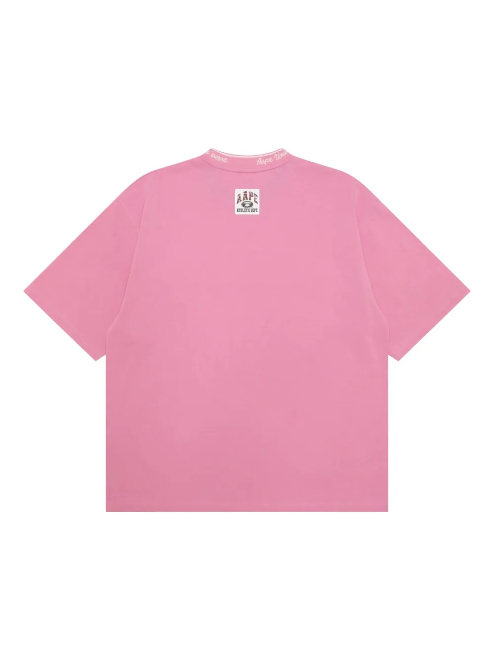 AAPE BY *A BATHING APE T-shirt met logo-reliëf - Roze