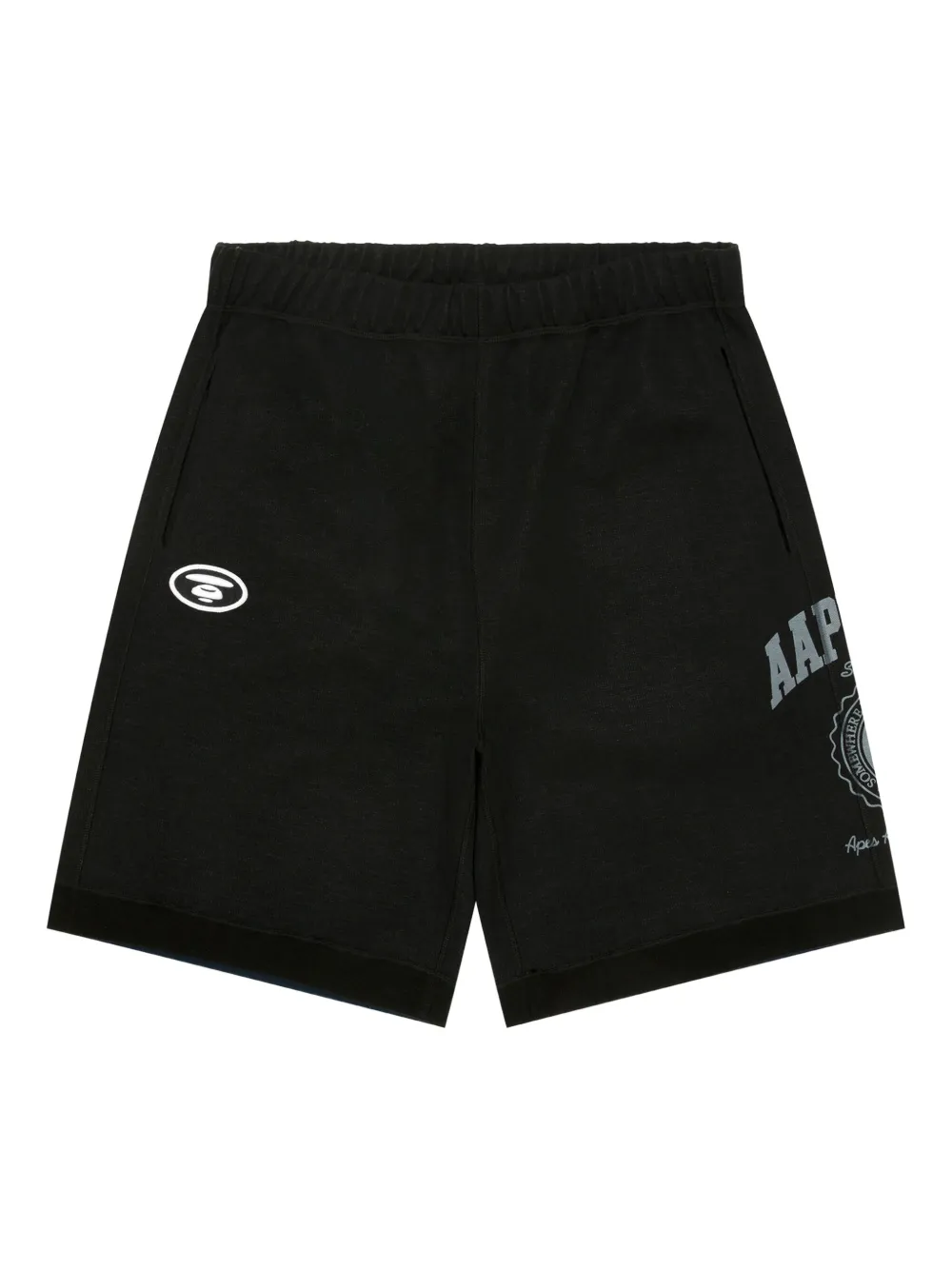 AAPE BY *A BATHING APE® graphic-print track shorts | Black | Image 1