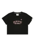 AAPE BY *A BATHING APE® graphic star-detail T-shirt - Black