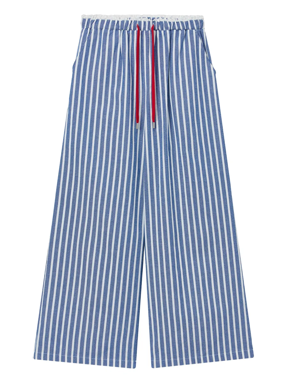striped wide-leg trousers