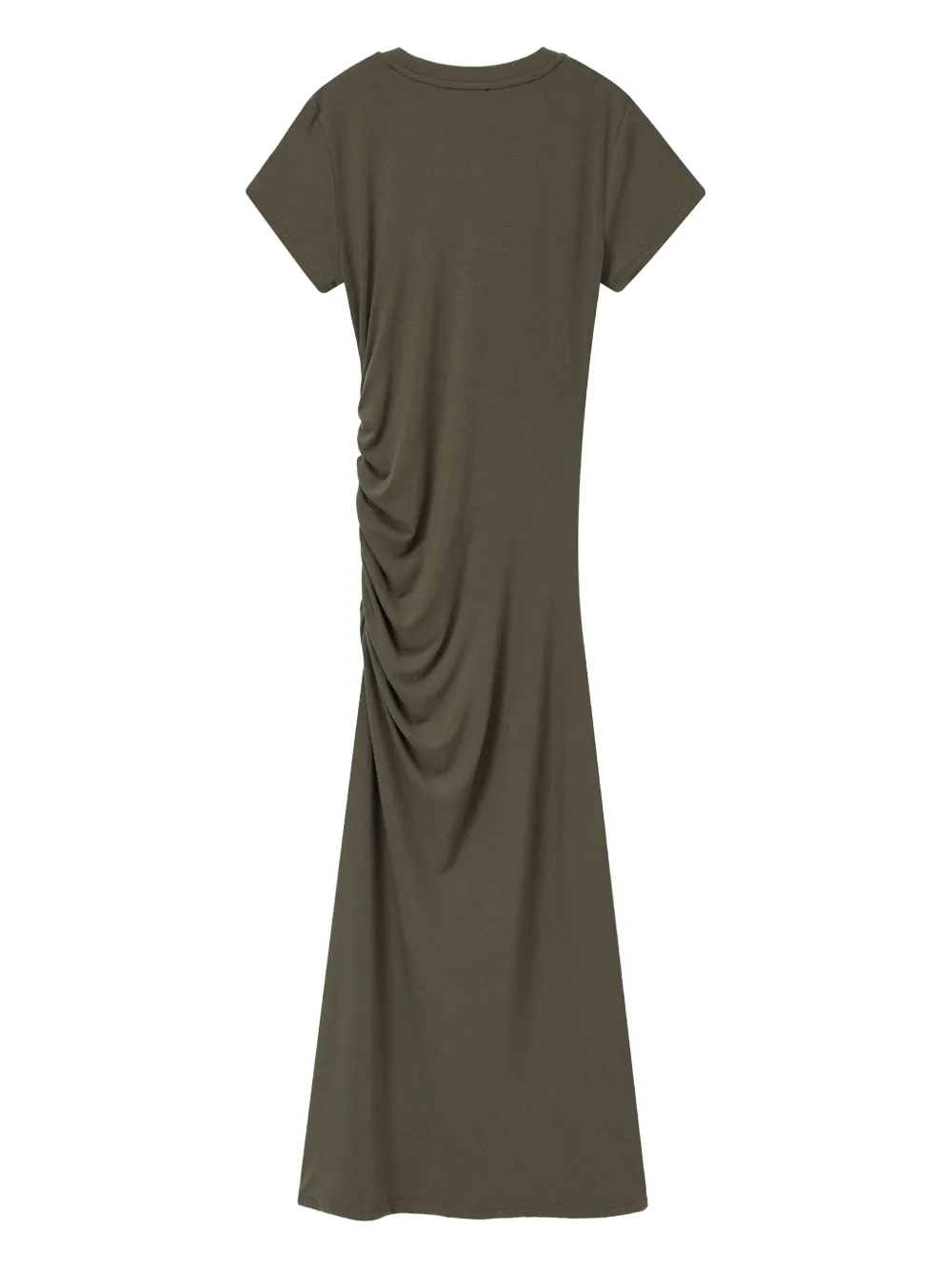 Tout a coup T-shirtjurk met ruches - Bruin