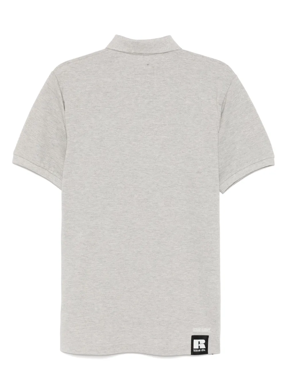 Izzue x Russell Athletic poloshirt met geborduurd logo - Grijs