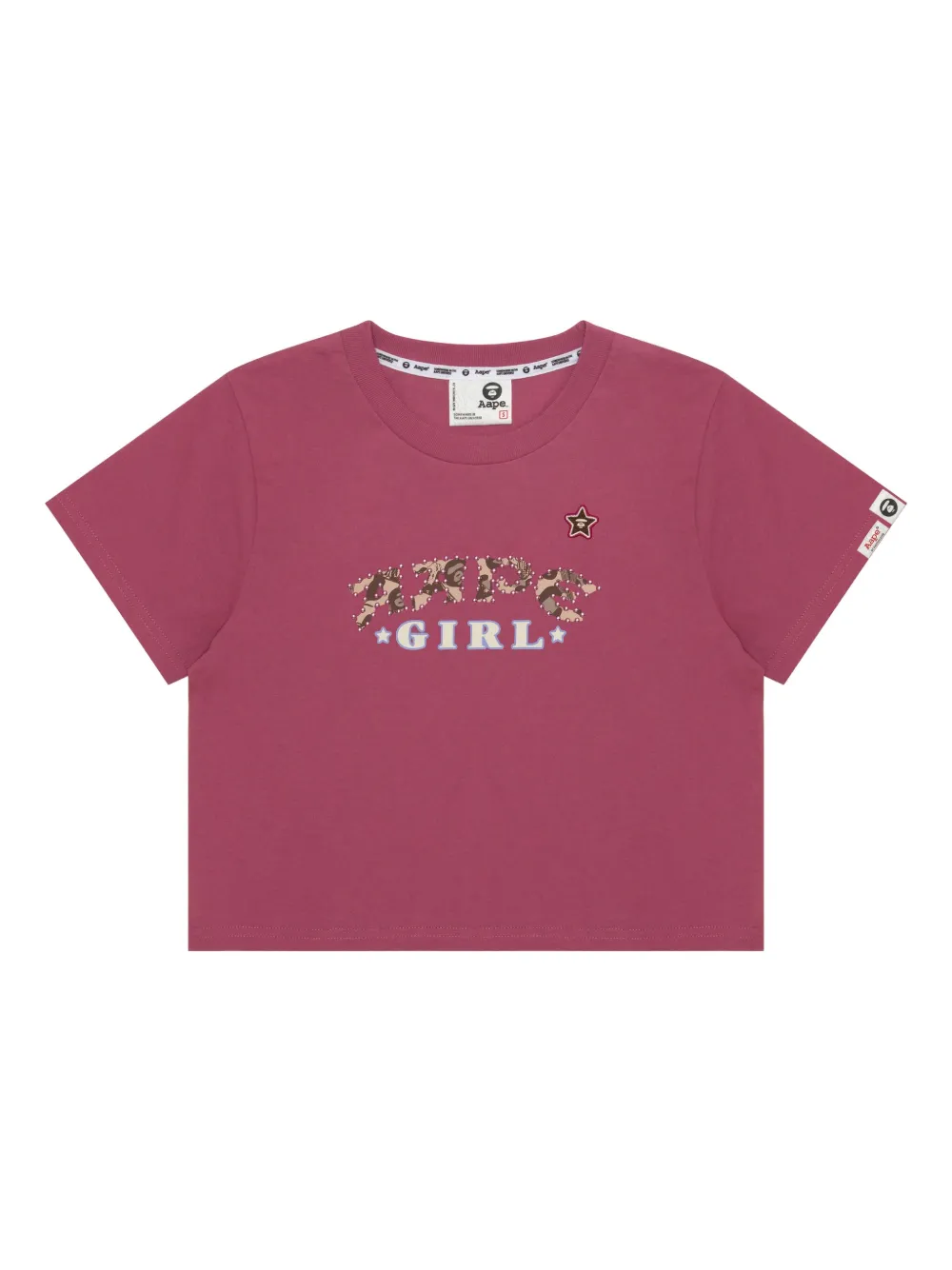 AAPE BY *A BATHING APE® playera con estampado gráfico de estrella | rojo | Image 1