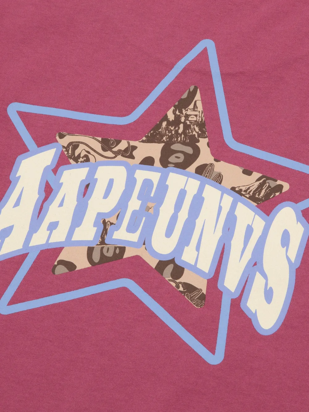 AAPE BY *A BATHING APE T-shirt met grafische print Rood