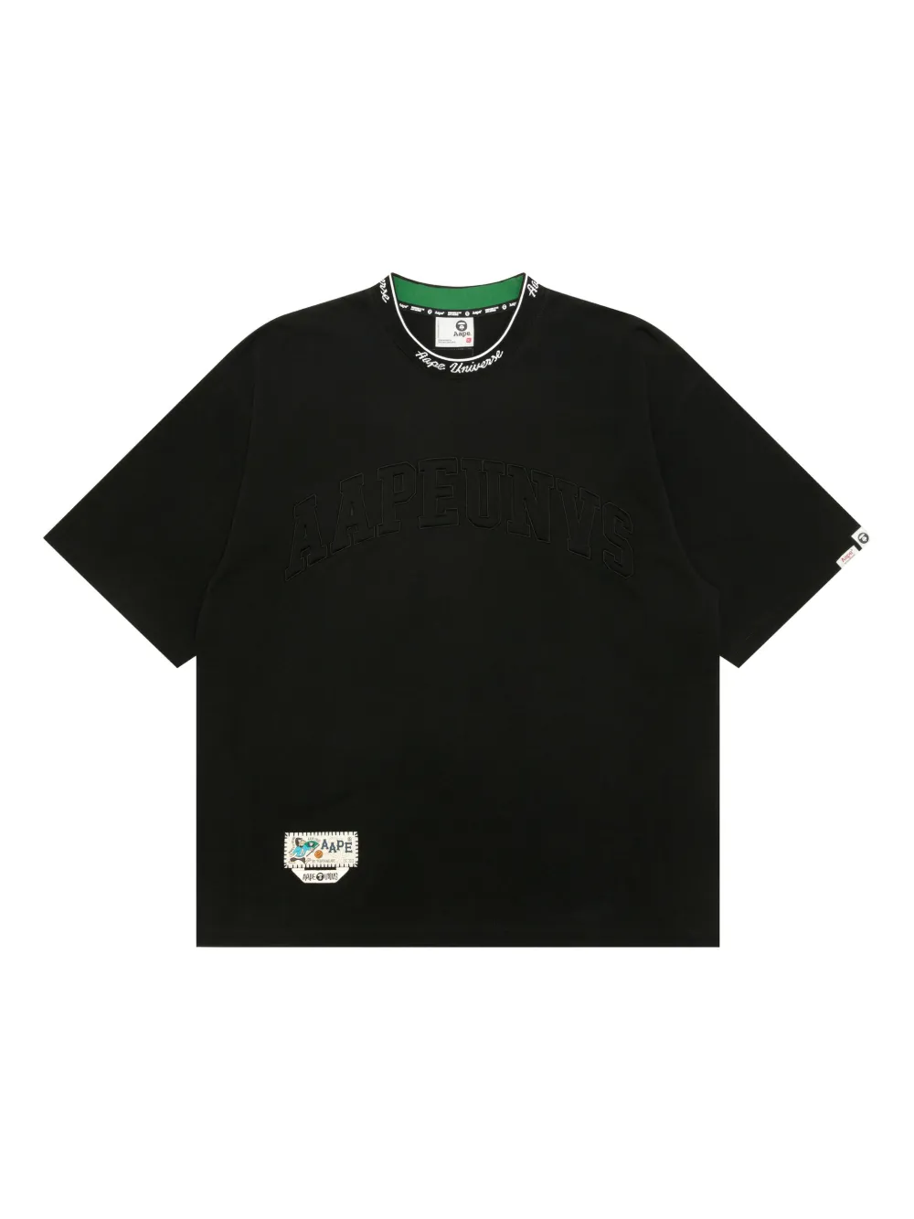 AAPE BY *A BATHING APE® ロゴ Tシャツ | ブラック | Image 1