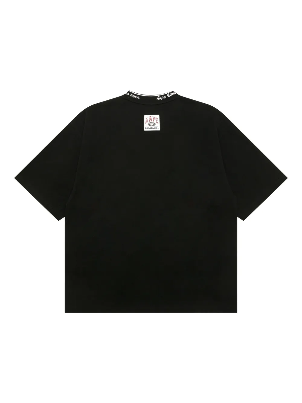 AAPE BY *A BATHING APE T-shirt met geborduurd logo - Zwart