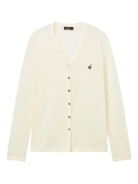 tout a coup logo-embroidered cardigan 