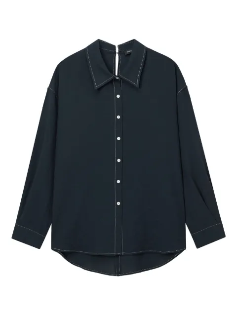 tout a coup contrast-stitch button-up shirt