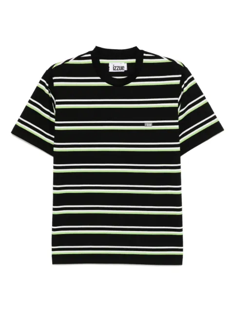 izzue striped logo T-shirt