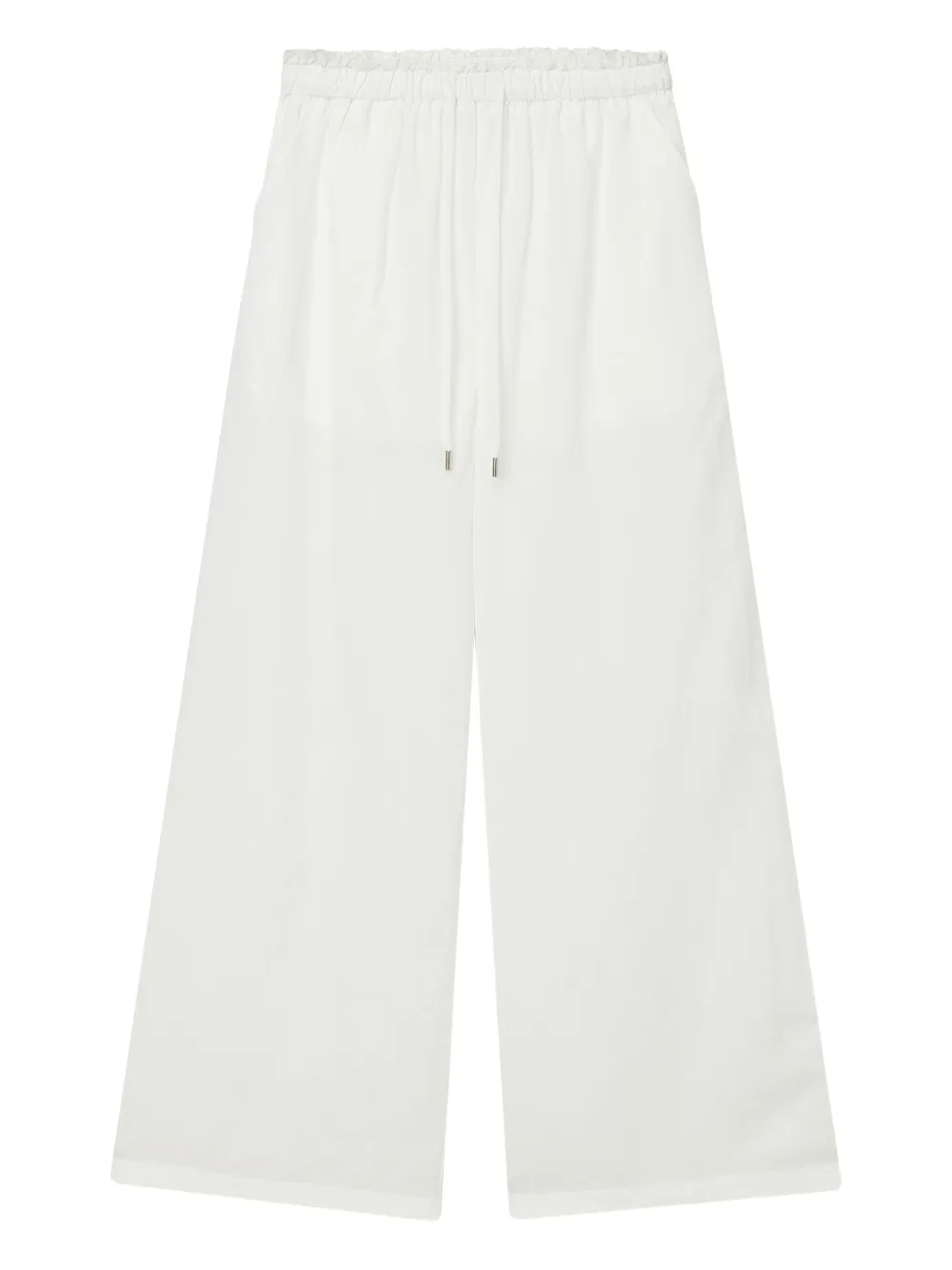 elasticated wide-leg trousers